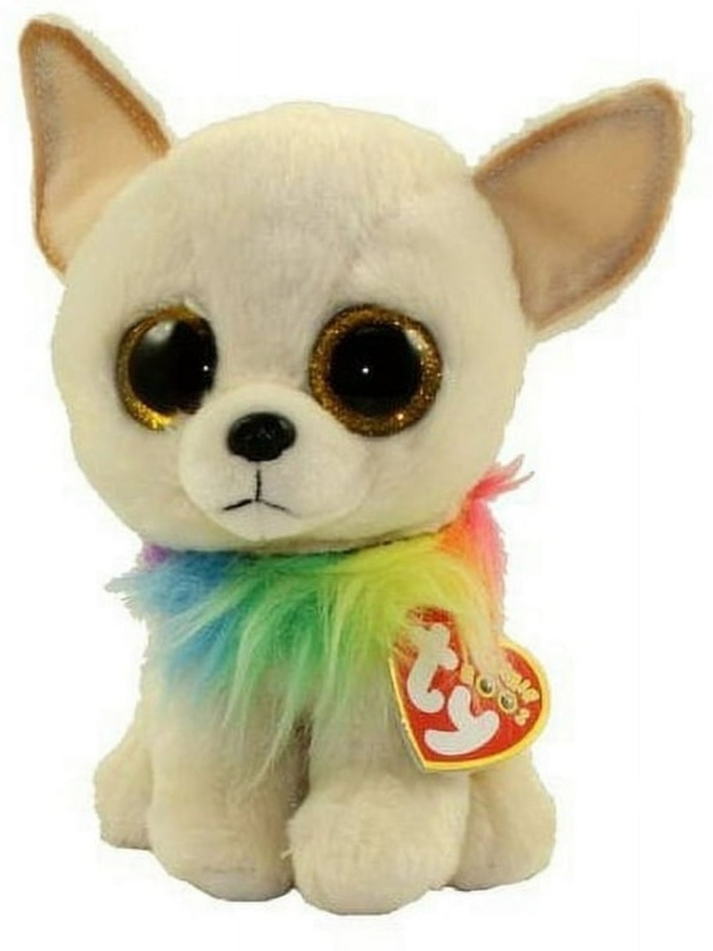 TY Beanie Boos - CHEWEY the Chihuahua Dog (Glitter Eyes)(Regular Size - 6" Plush
